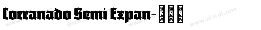 Corranado Semi Expan字体转换 Corranado Semi Expan字体转换